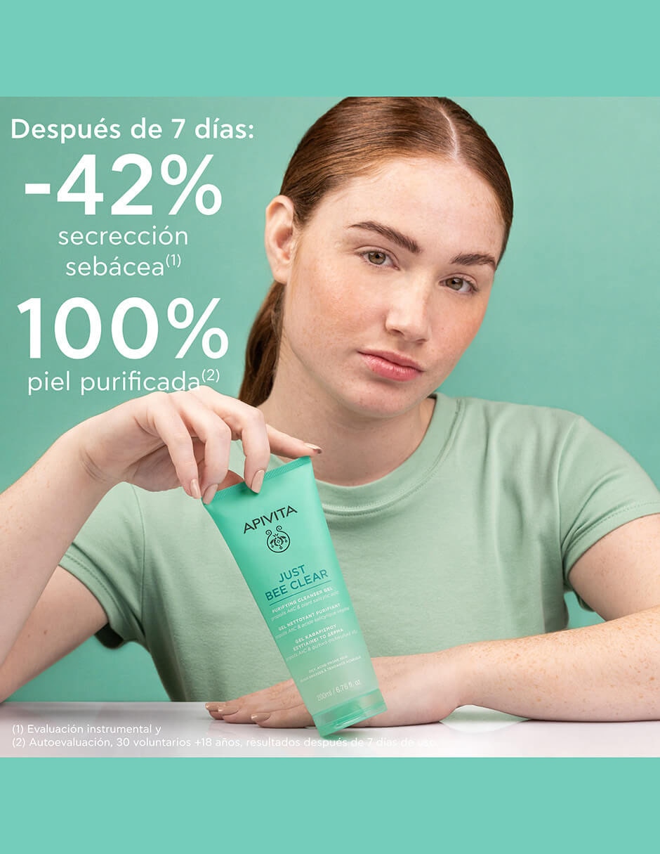 Limpiador facial Just Bee Clear Acne Line para acné 5