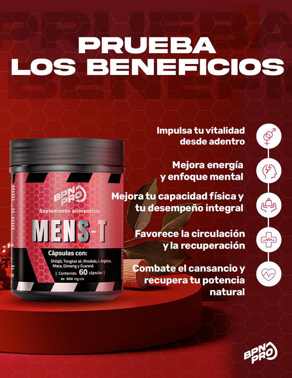 Mens-T con fenogreco ( trigonella foenum-graecum) de 60 cápsulas 6