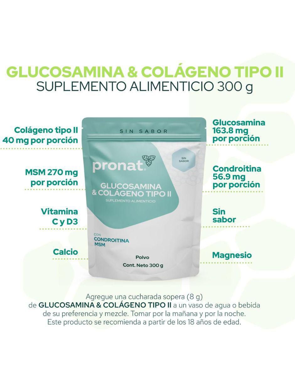 Glucosamina & Colágeno Tipo II de 300 g 8
