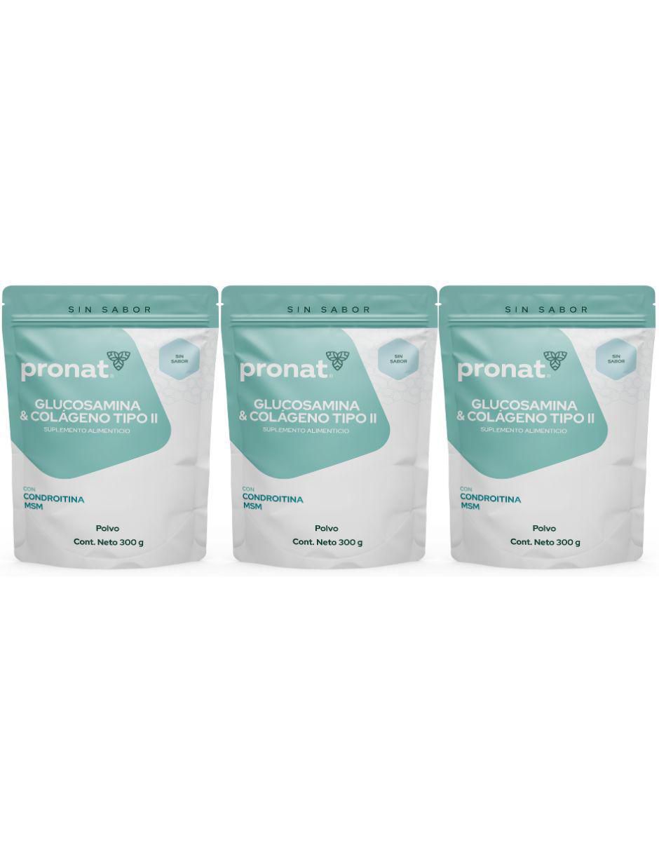 Glucosamina & Colágeno Tipo II - Pronat de 300 g
