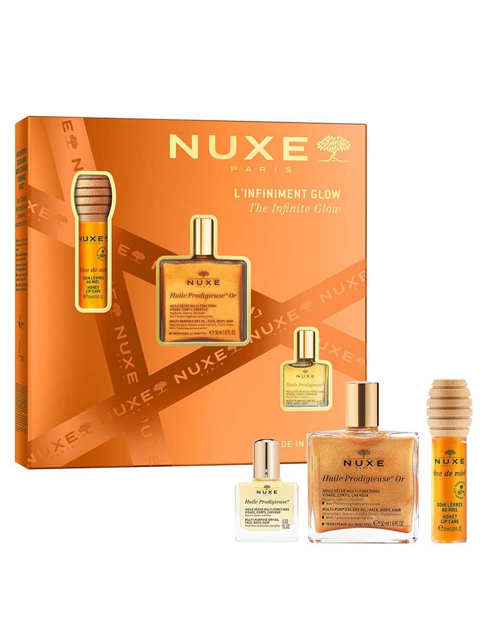 Kit tratamiento corporal - Infinite Glow Best Sellers hidratante Nuxe Hidratación