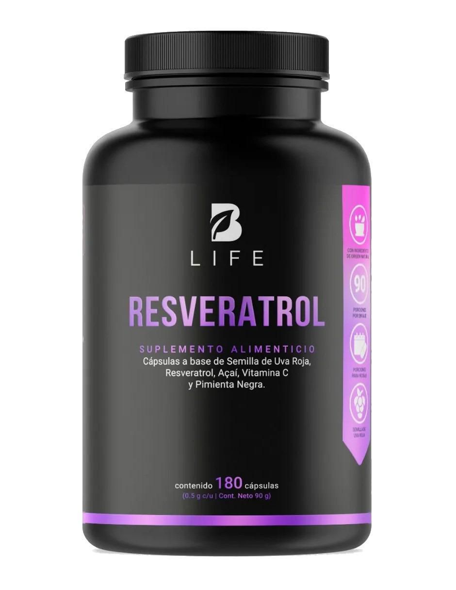 Suplemento Alimenticio De Resveratrol de 180 cápsulas