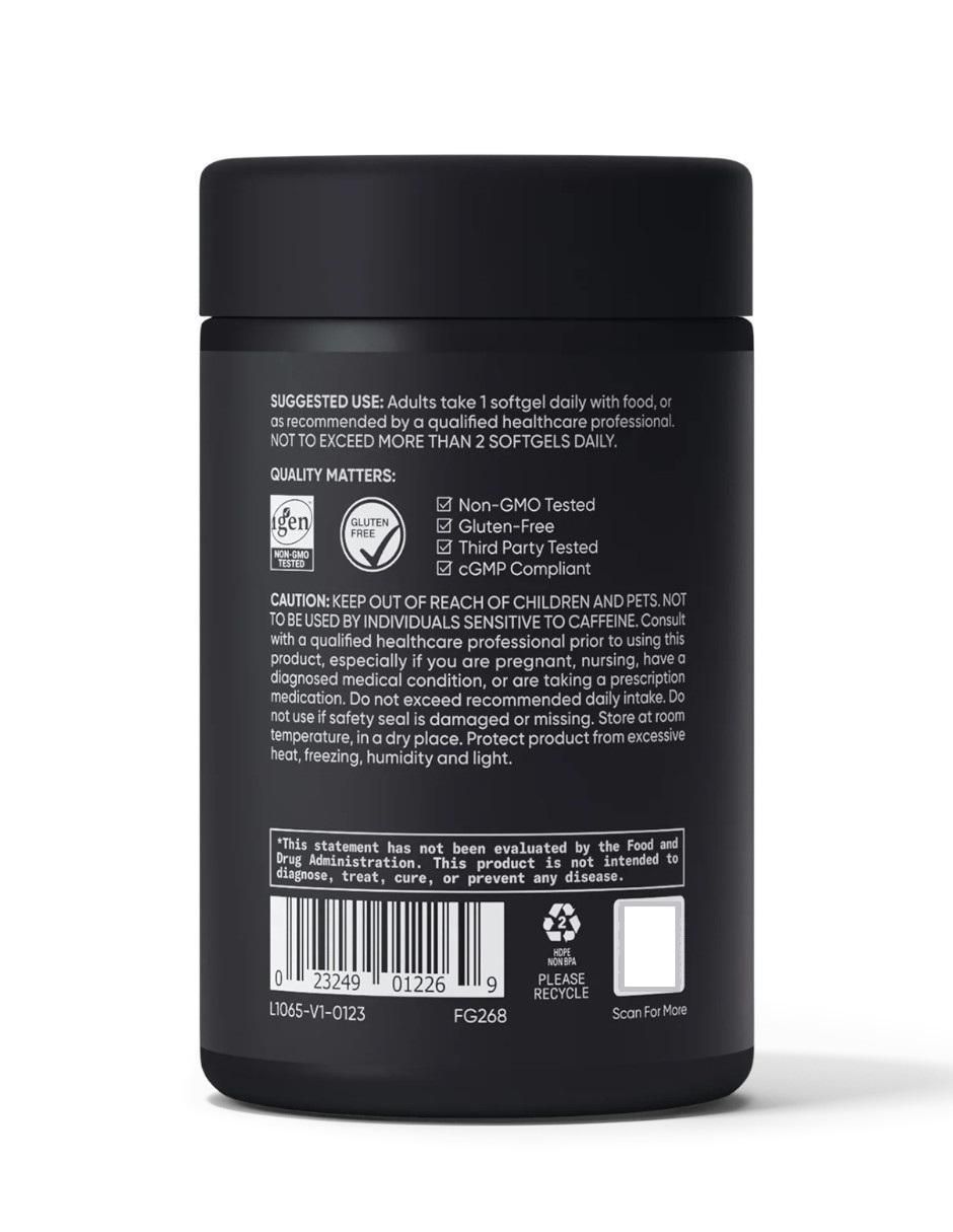 L-teanina energía enfocada, alerta y relajación sin somnolencia, 200 mg sabor coco de 60 cápsulas 3