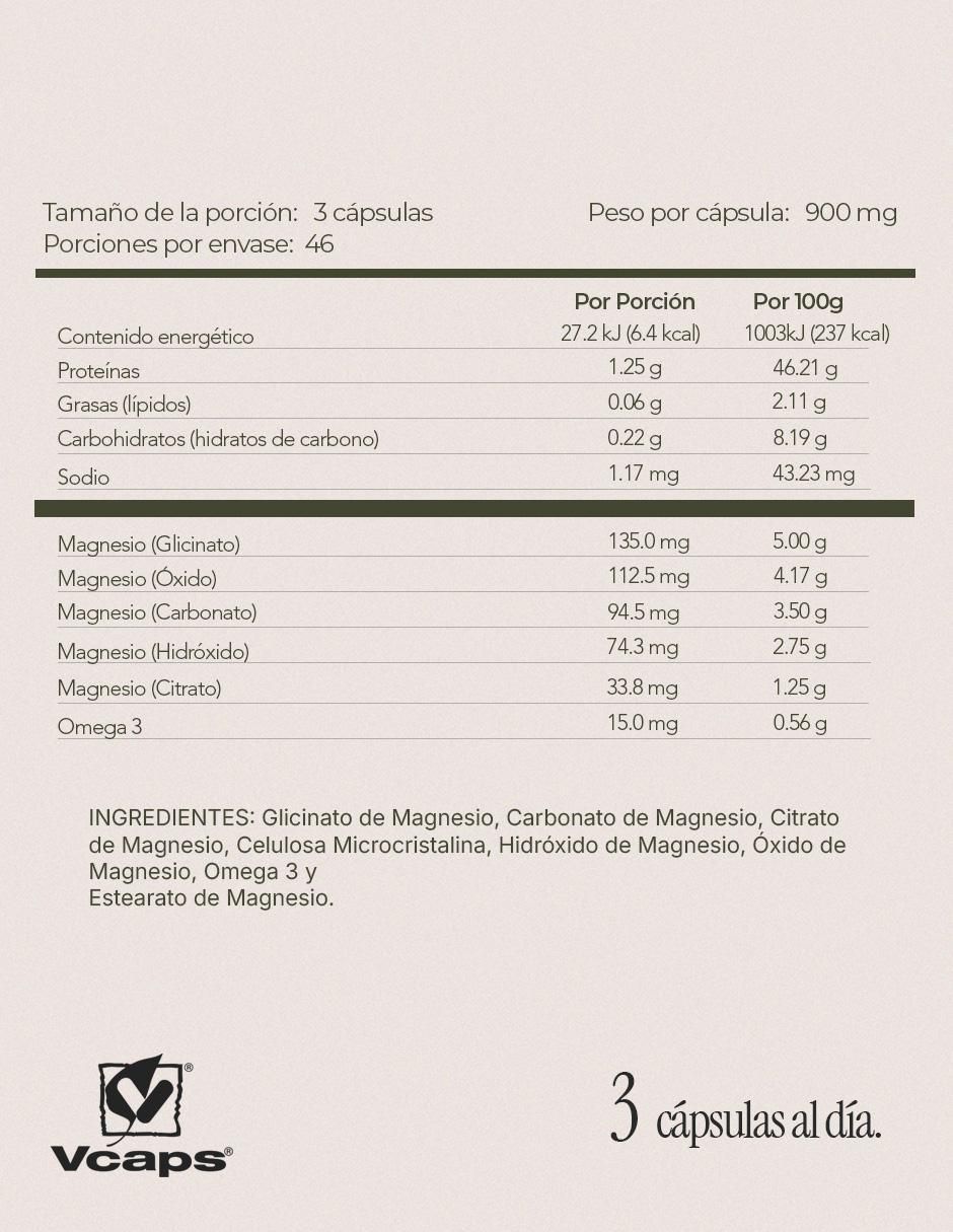 Magnesio complex 5 + omega 3 con 140 cápsulas 2