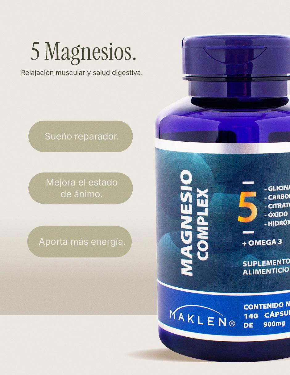 Magnesio complex 5 + omega 3 con 140 cápsulas 3