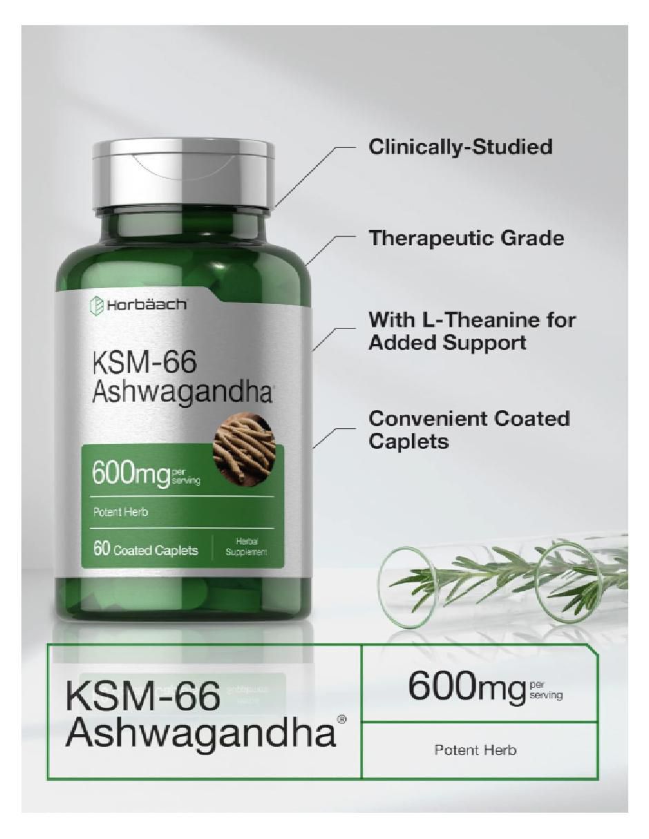 KSM-66 Ashwagandha sabor natural de 60 tabletas 3