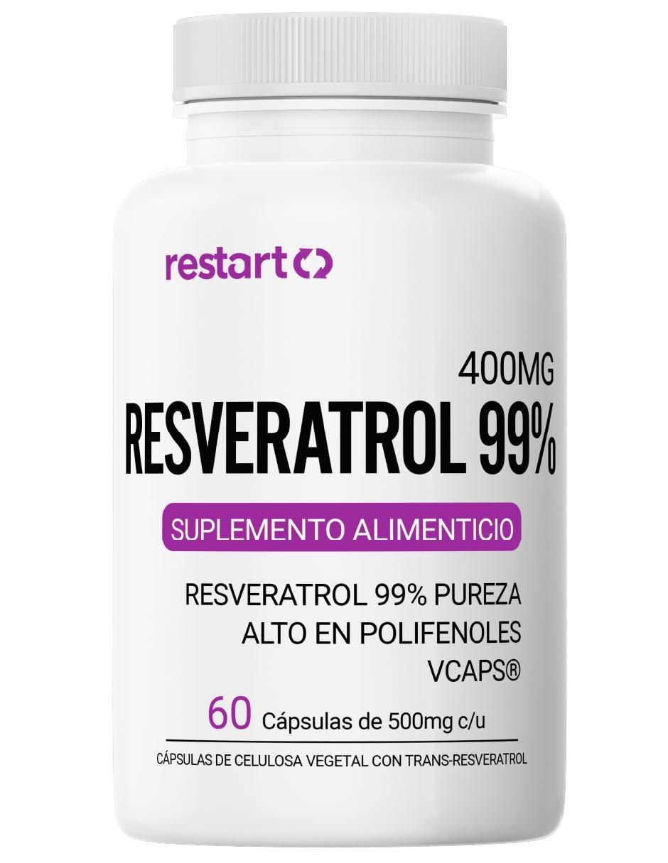 Resveratrol 99% 400 mg de 60 cápsulas Resveratrol 99% 400 mg de 60 cápsulas