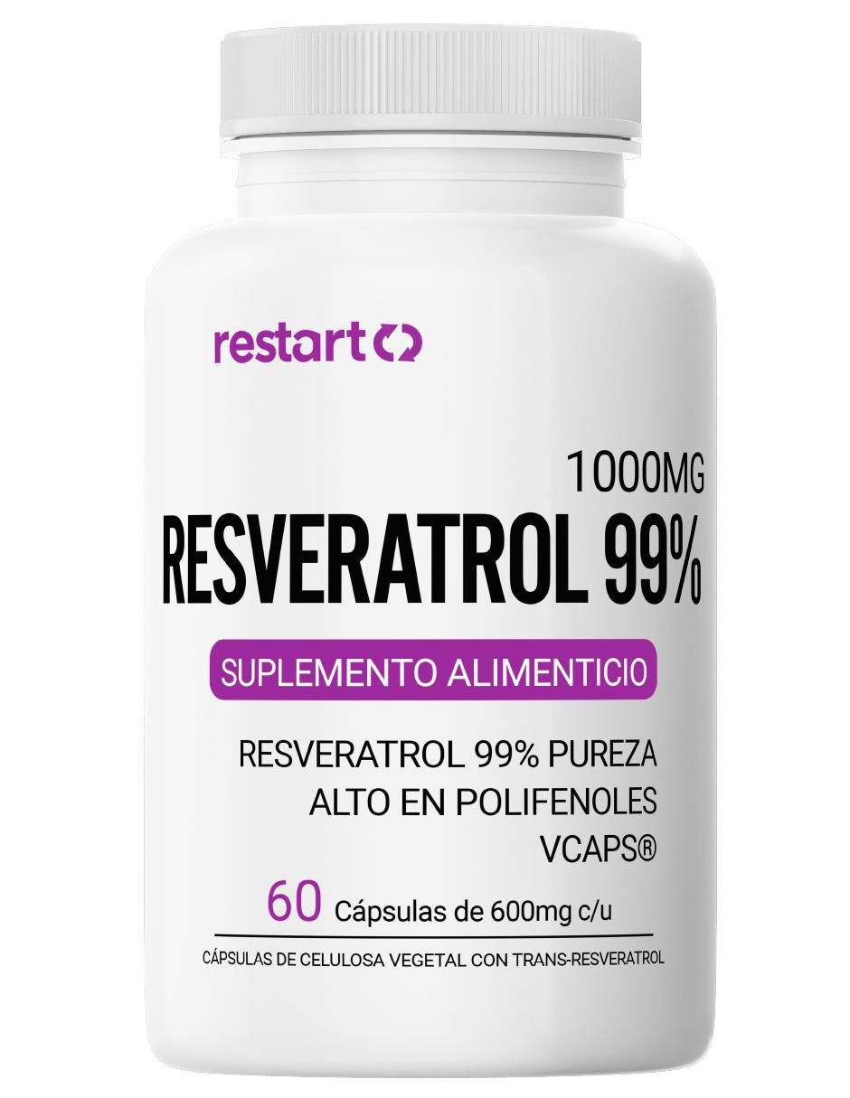 Resveratrol 99% 1000 mg de 60 cápsulas