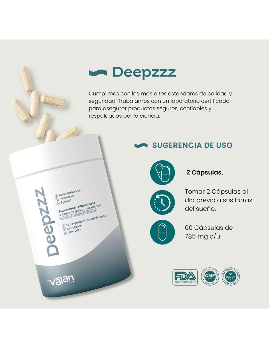 Deepzzz con Ashwagandha y Magnesio de 60 pzas 3