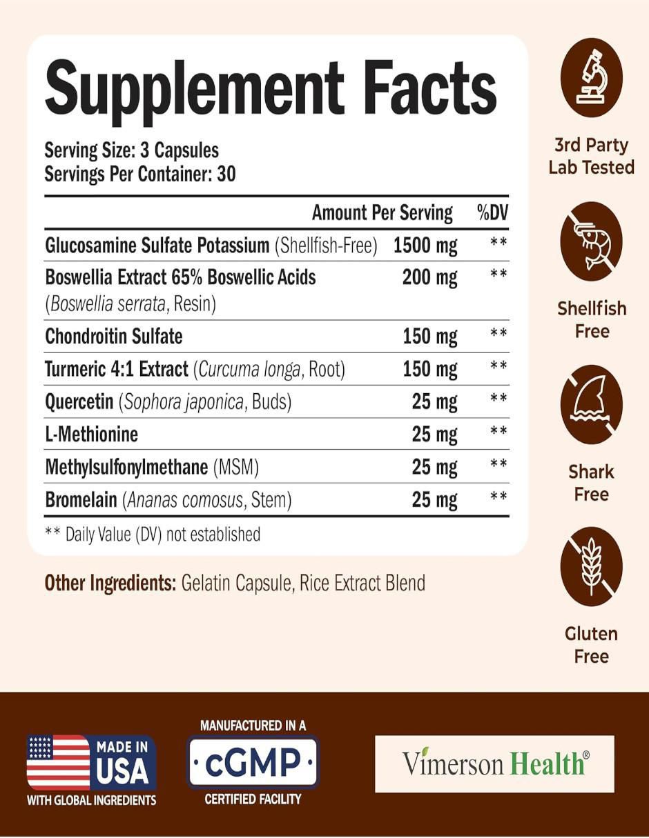 Glucosamine chomdroitin de 90 cápsulas 7