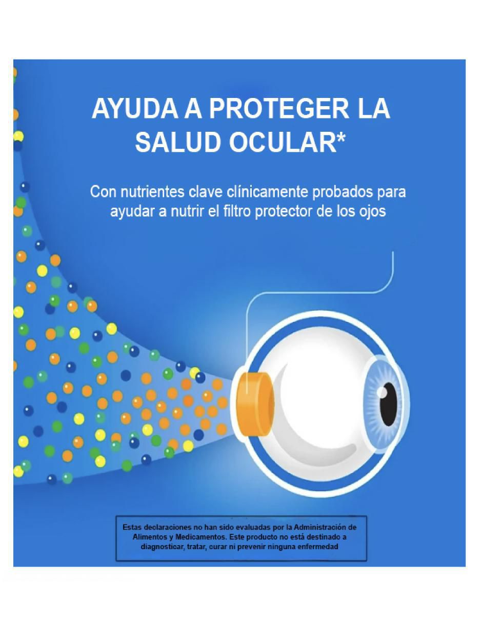 Ocuvite Adultos 50 con Vitamina C, Vitamina D, Vitamina E, Zinc, Omega-3, Luteina, Zeaxantina de 150 cápsulas 4