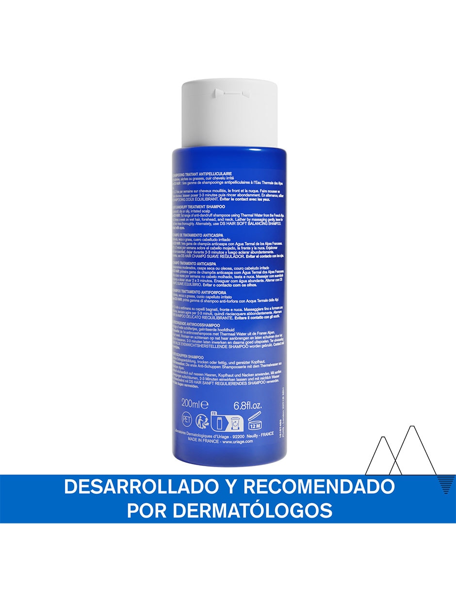 Shampoo anticaspa para cabello normal DS Hair D.S. 200 ml 4