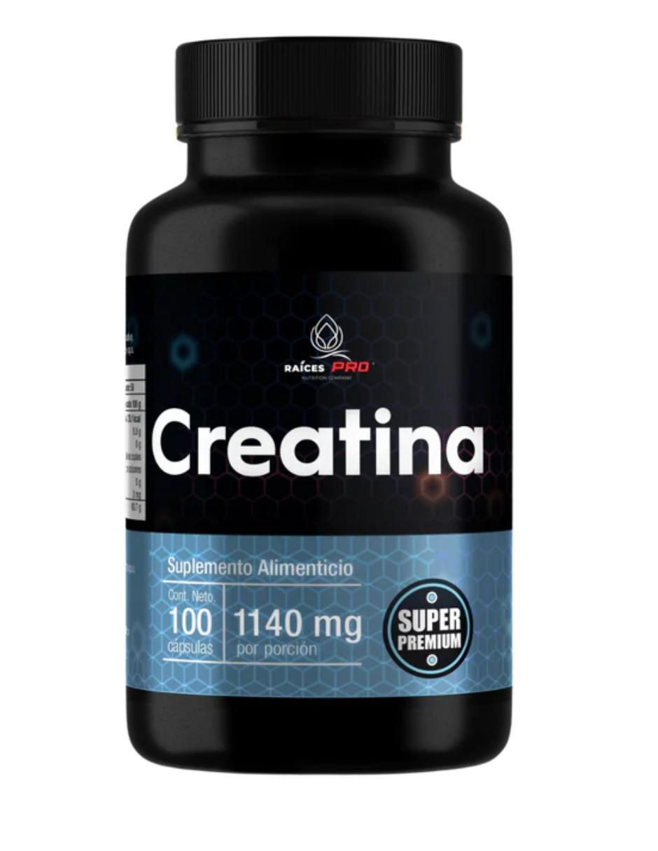 Creatina súper premium sin sabor de 100 cápsulas