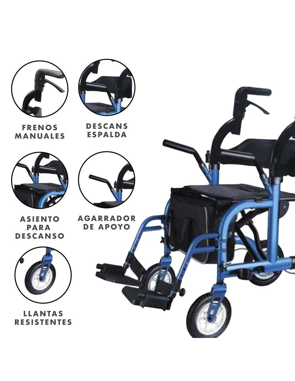 Silla de ruedas 2en1 2