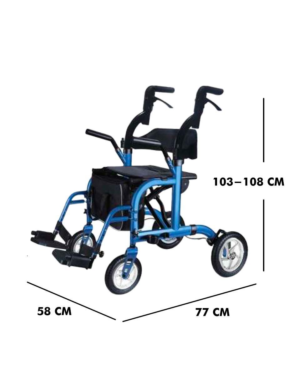 Silla de ruedas 2en1 4