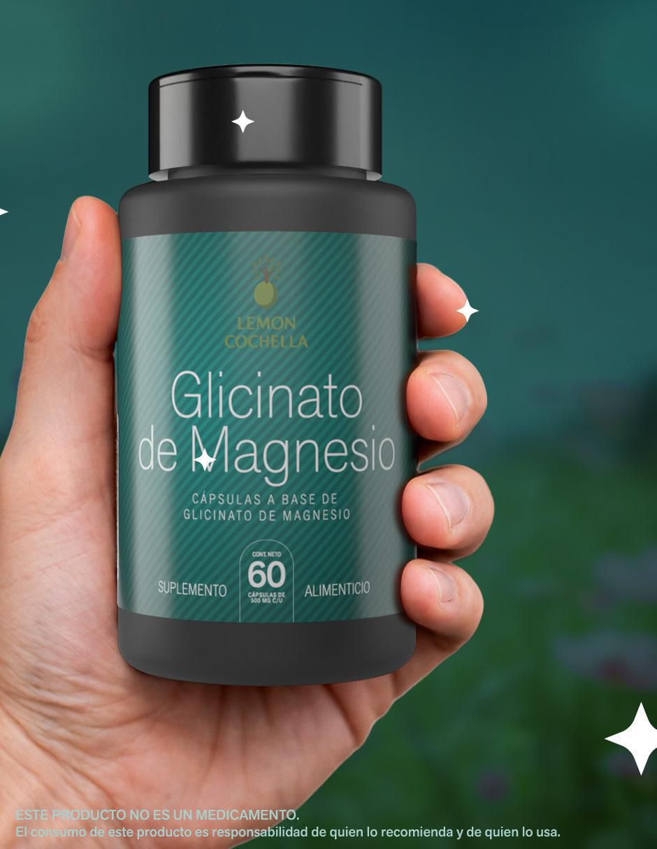 Glicinato de Magnesio de 60 cápsulas 3