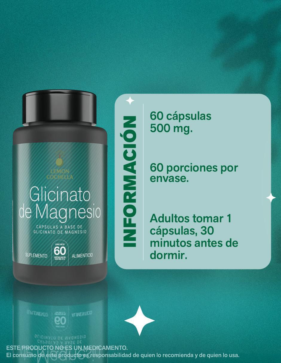 Glicinato de Magnesio de 60 cápsulas 4