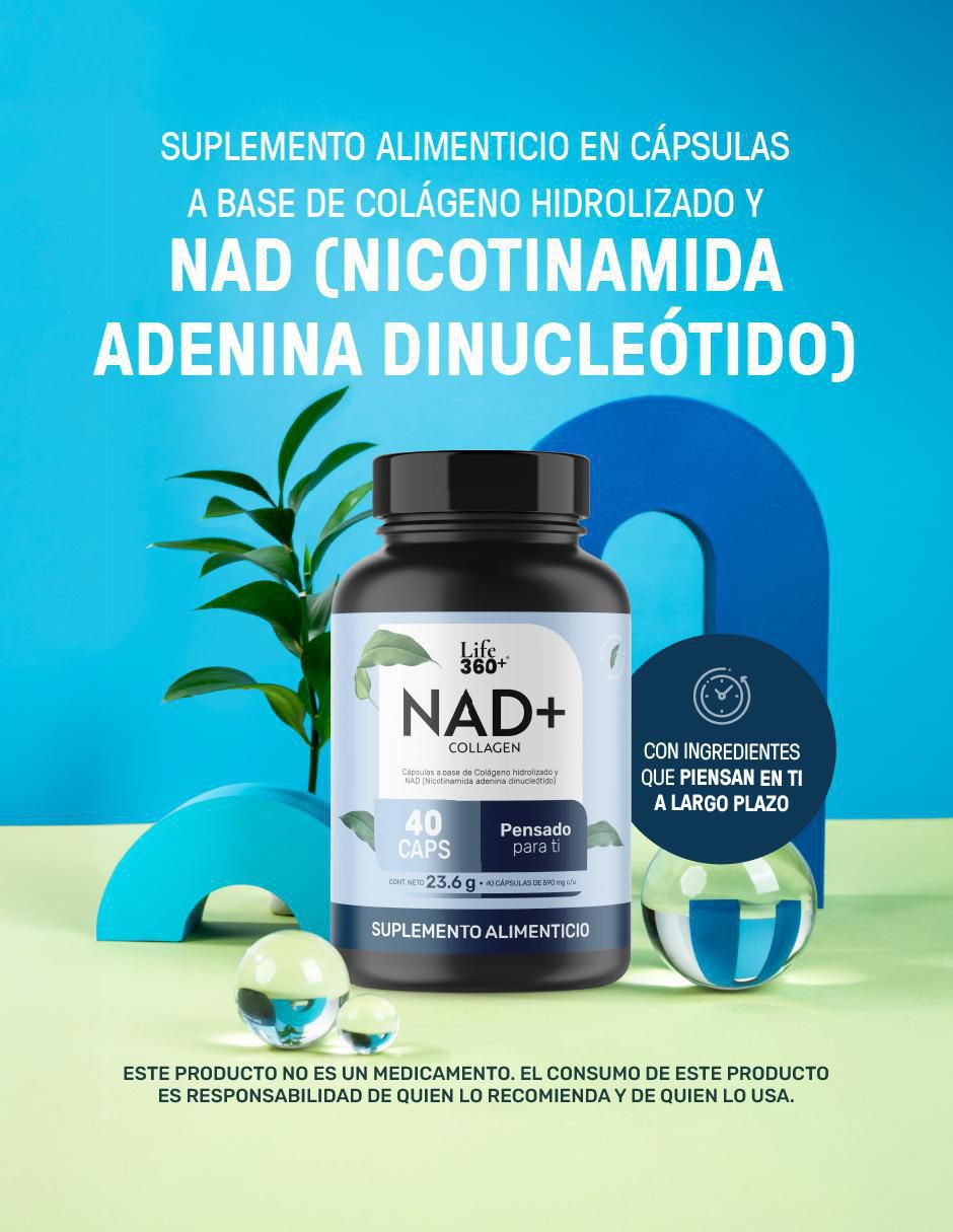 Nad (nicotinamida adenina dinucleótido) + colágeno hidrolizado 2