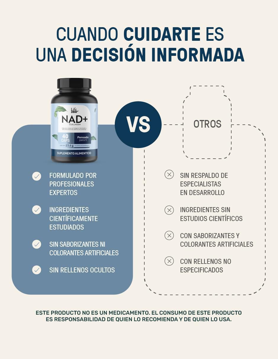 Nad (nicotinamida adenina dinucleótido) + colágeno hidrolizado 7
