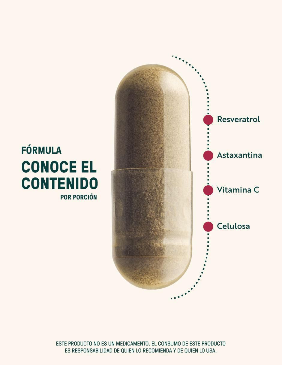 Resveratrol con astaxantina de 120 cápsulas 3