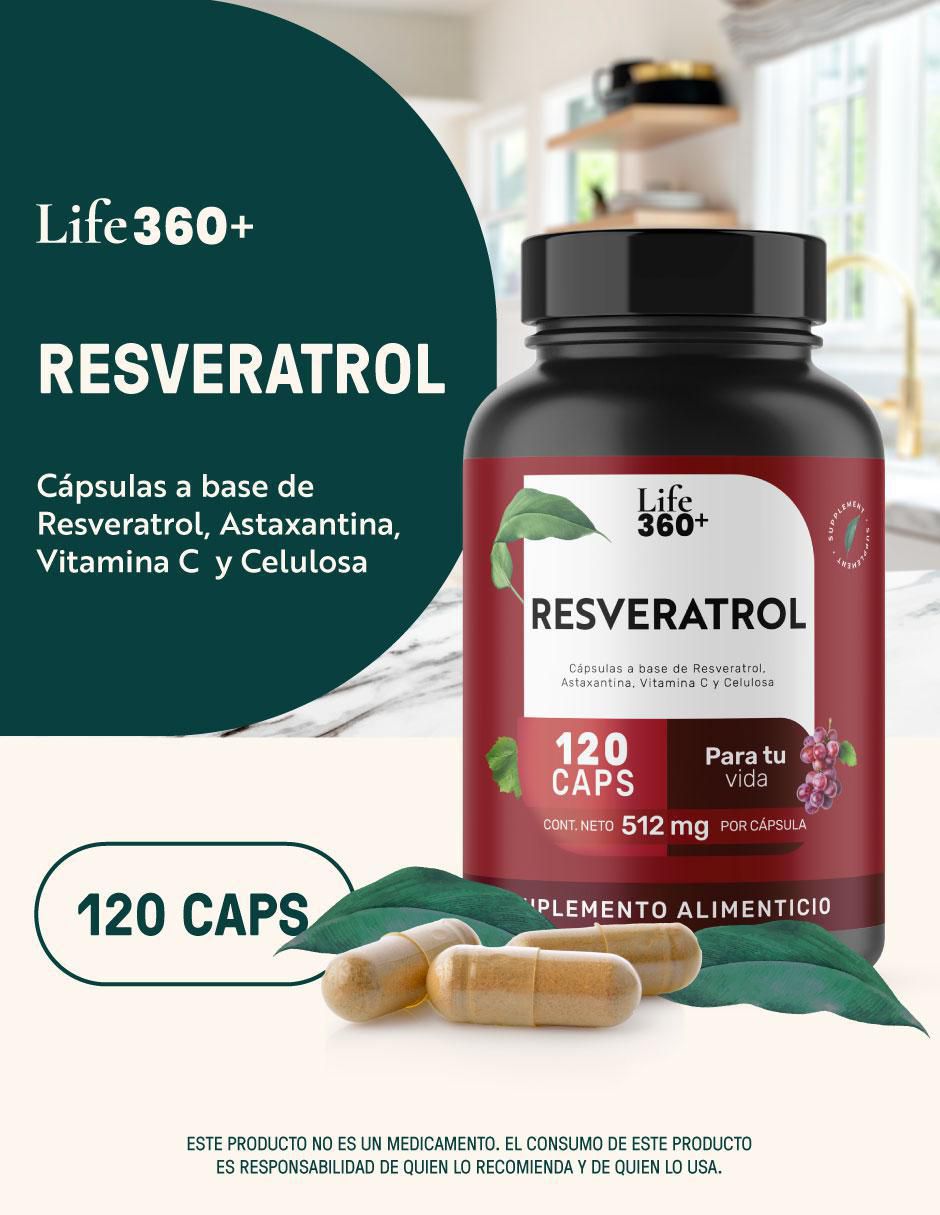 Resveratrol con astaxantina de 120 cápsulas 4