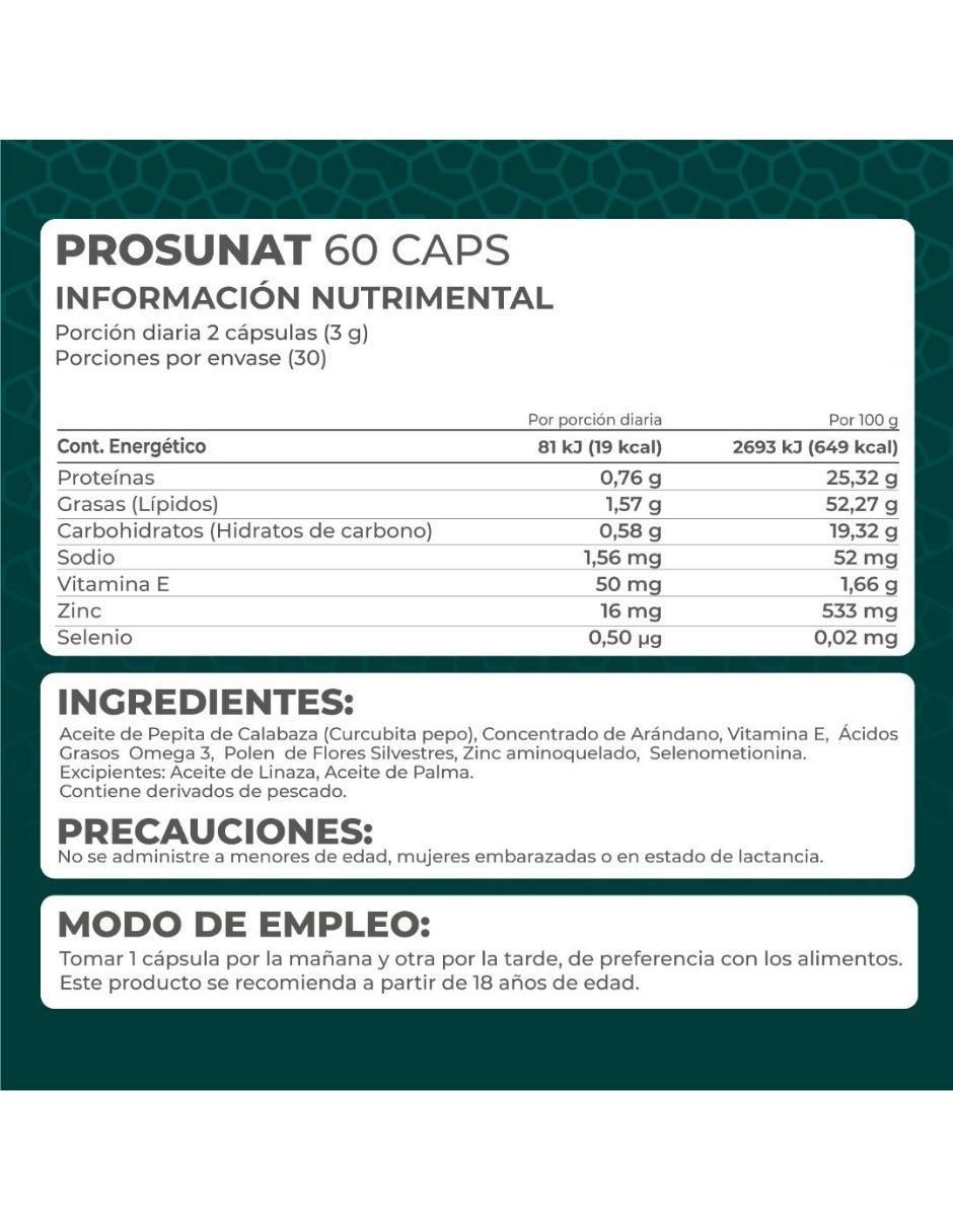 Set de suplementos alimenticios de Coenzima Q10 y Prosunat 6