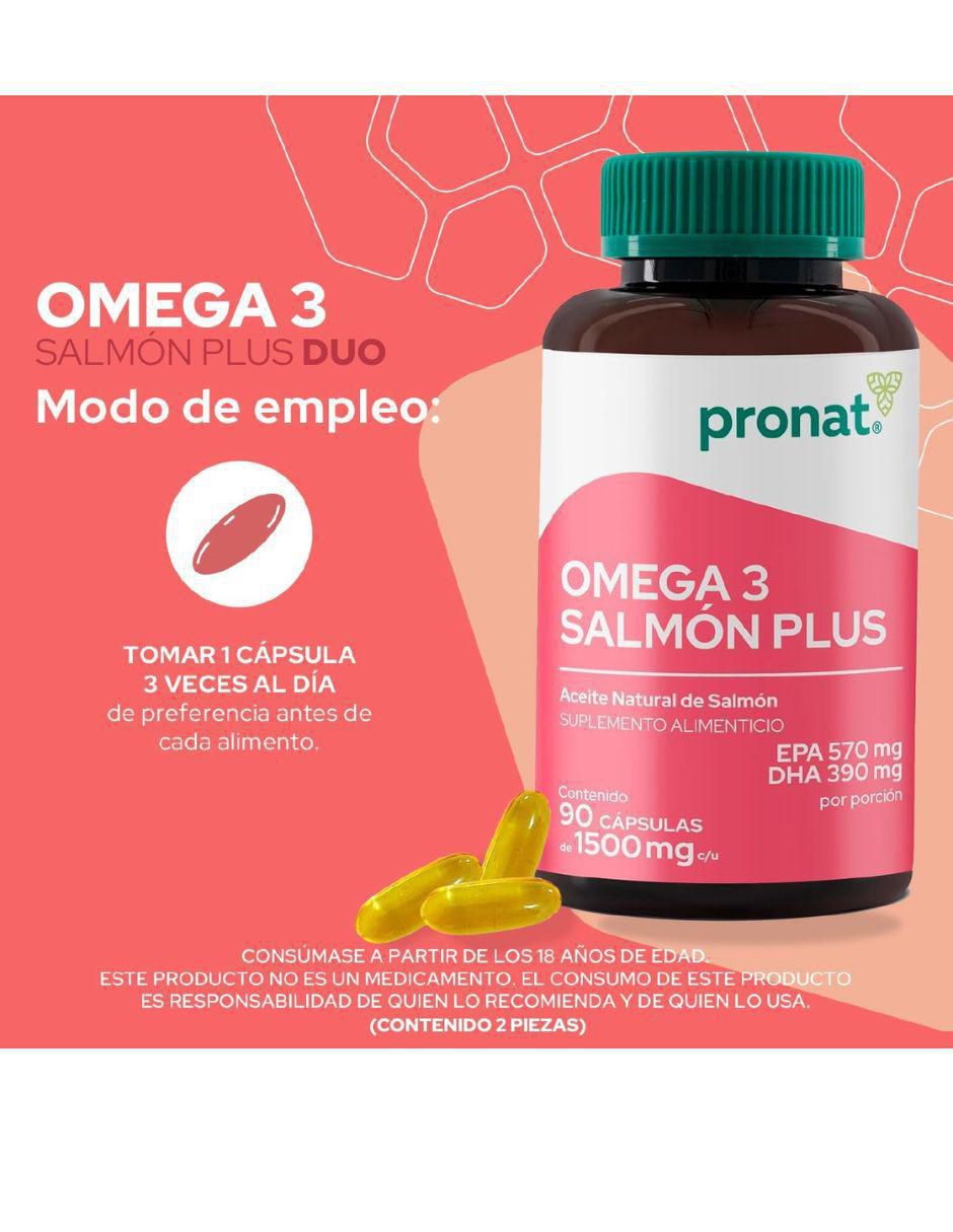 Set de suplementos alimenticios de Omega 3 salmón plus dúo y glucosamina & colágeno tipo II con DHA, EPA y vitamina E de diferentes sabores 3