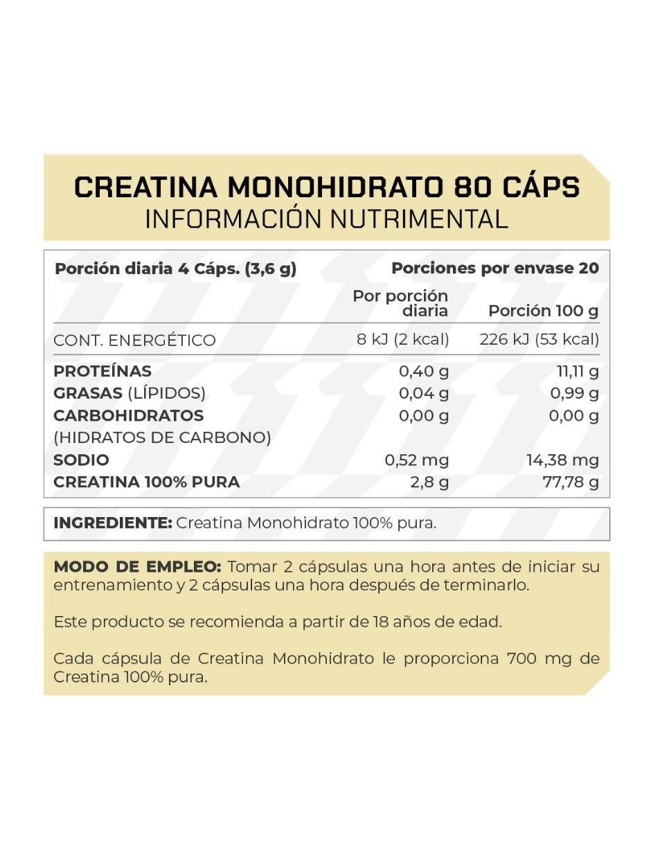 Set de suplementos de creatina 100 en polvo y creatina monohidrato 6