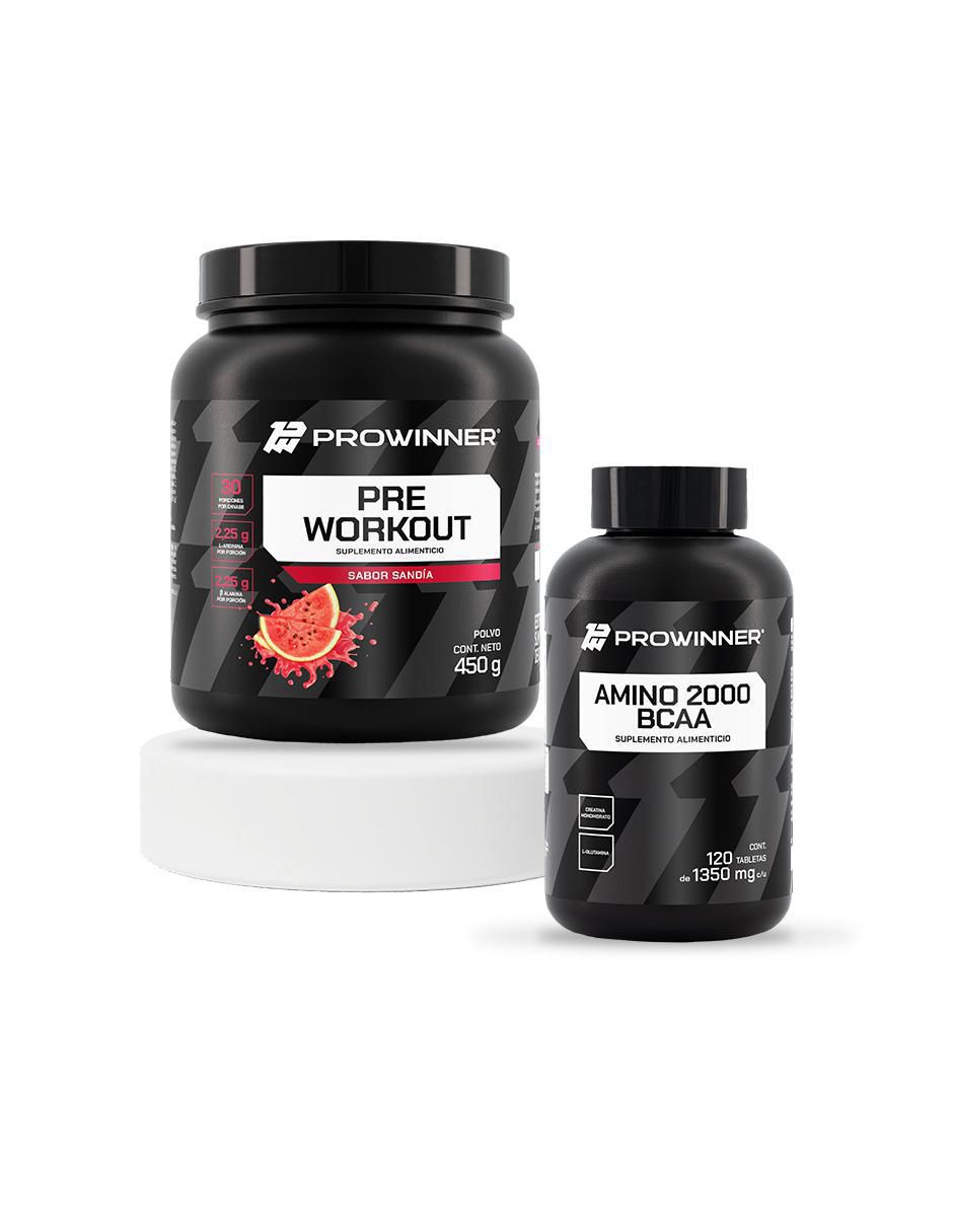 Set de suplementos de preworkout sandia y amino 2000 bcaa Set de suplementos de preworkout sandia y amino 2000 bcaa