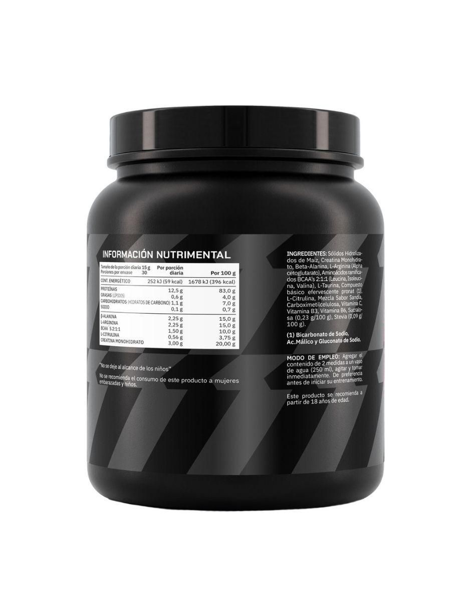 Set de suplementos de preworkout sandia y amino 2000 bcaa 3