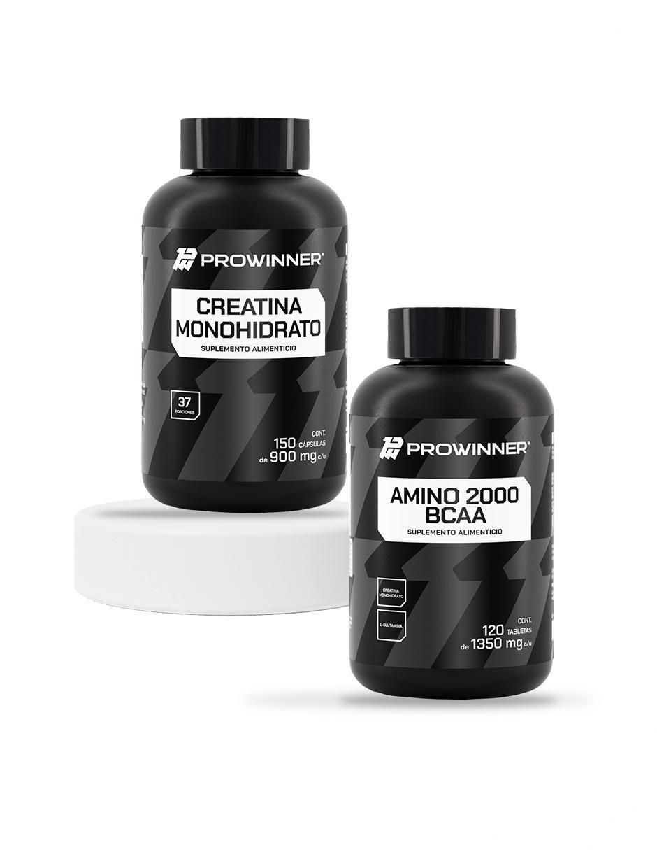 Set de suplementos alimenticios de creatina monohidrato y amino 2000 bcaa Set de suplementos alimenticios de creatina monohidrato y amino 2000 bcaa