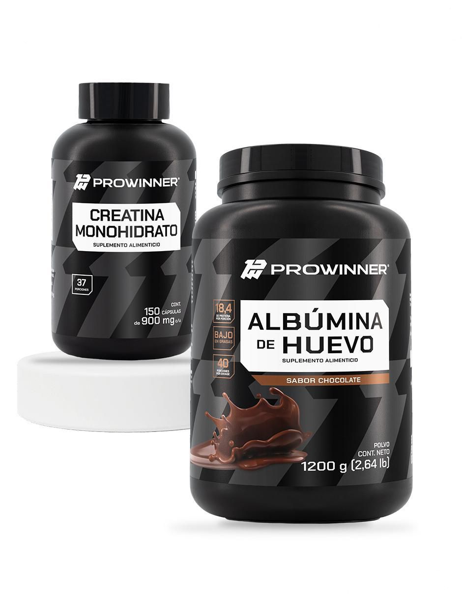 Set de suplementos alimenticios Creatina Monohidrato y Albúmina de Huevo Set de suplementos alimenticios Creatina Monohidrato y Albúmina de Huevo