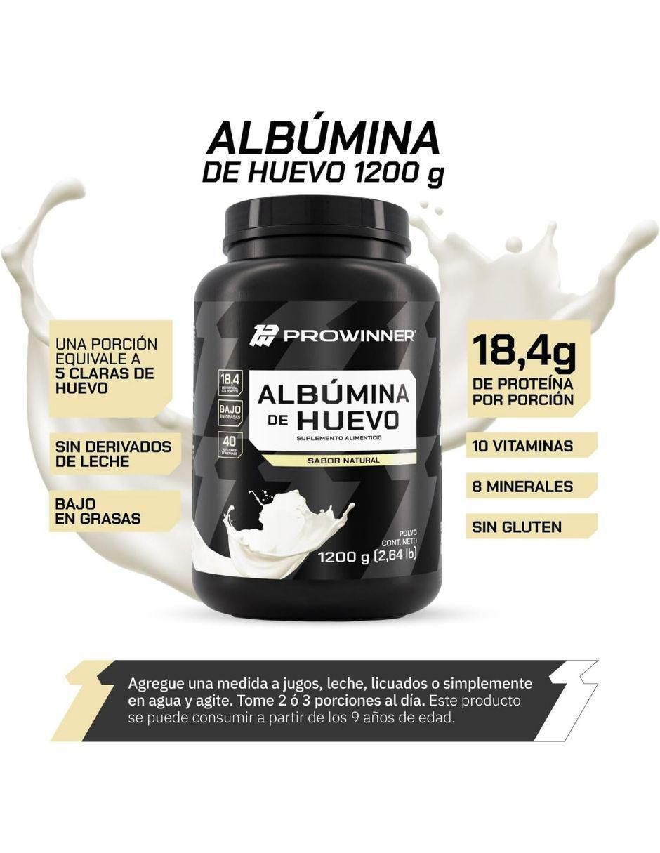 Set de suplementos alimenticios de creatina monohidrato y albúmina de huevo 11
