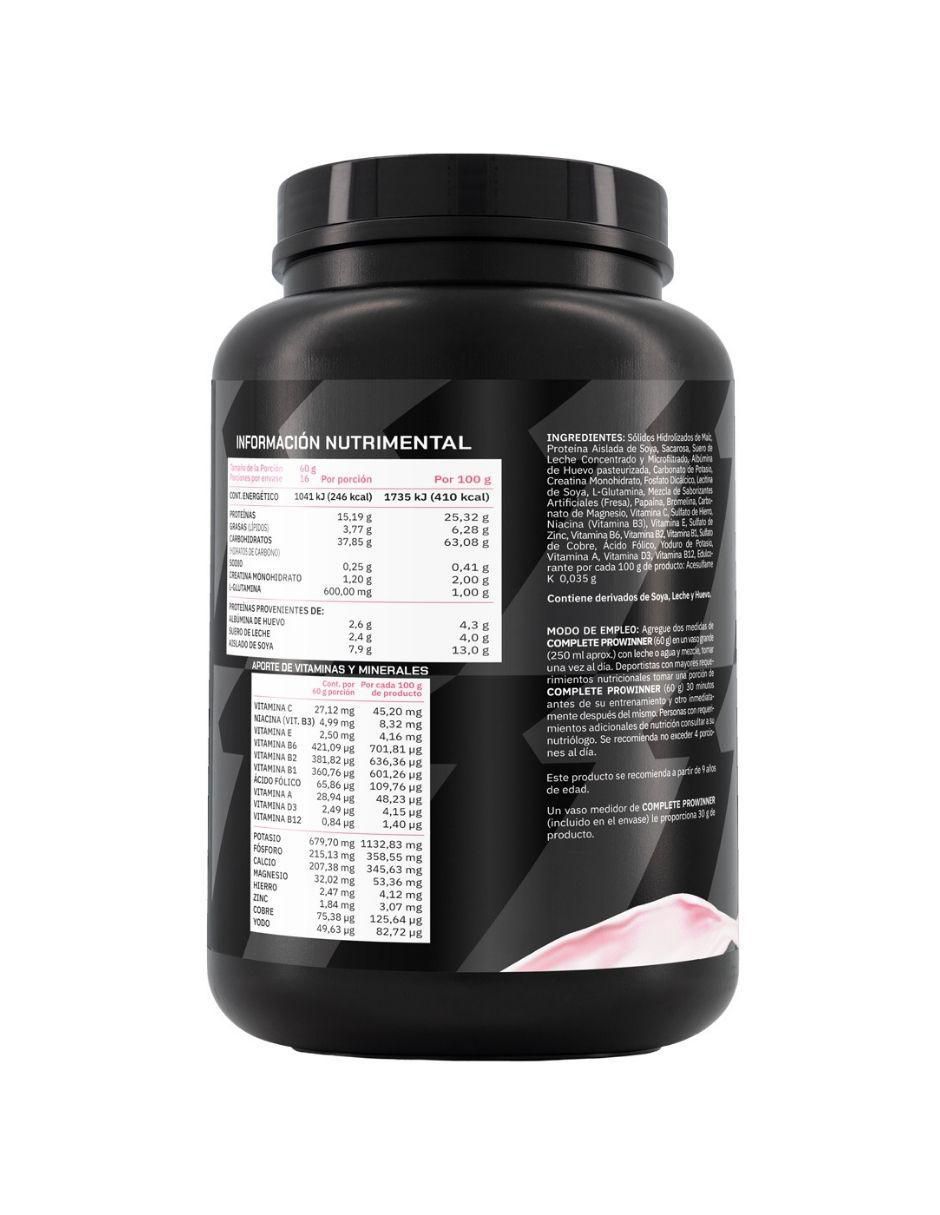 Set de suplementos alimenticios de hmb y complete fresa 10
