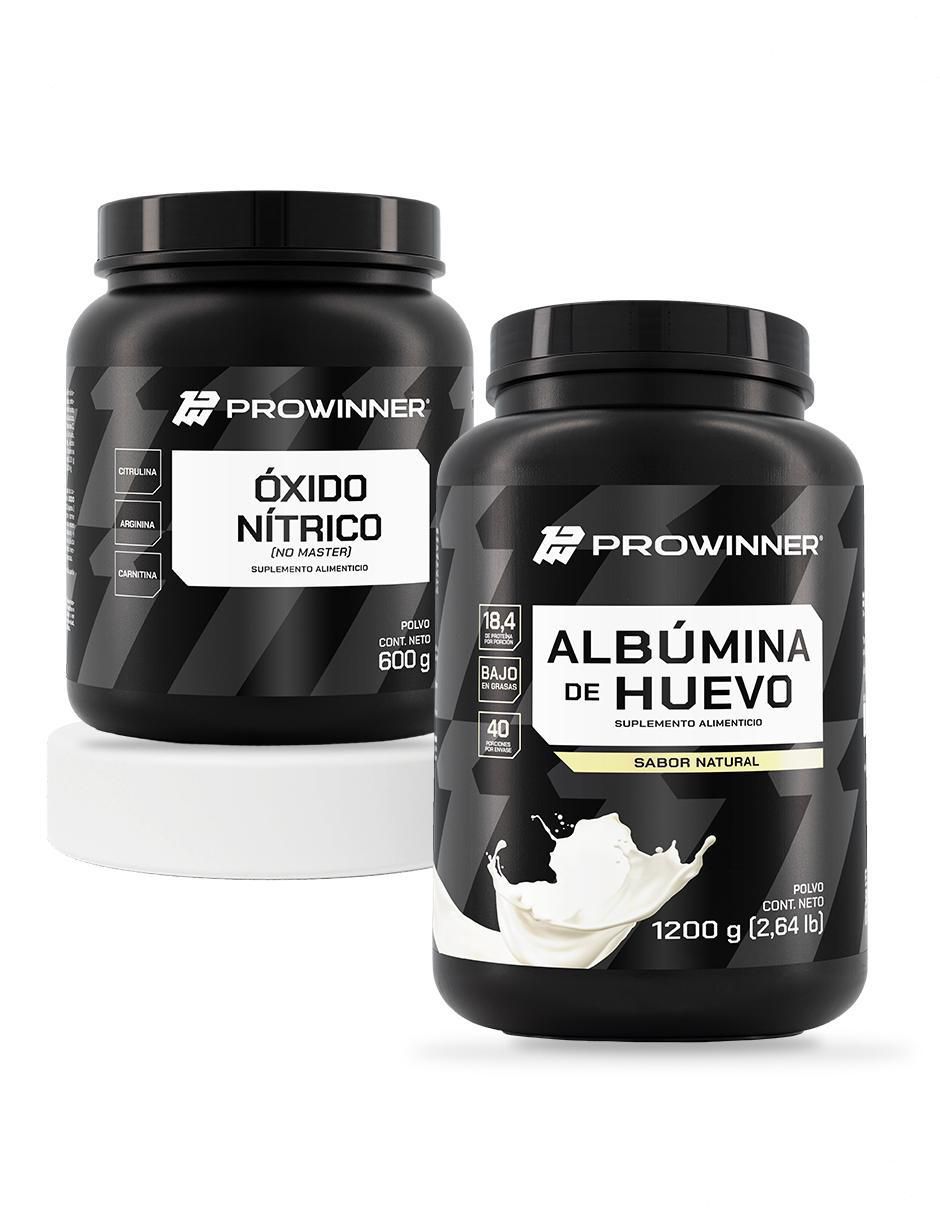 Set de suplementos de Óxido Nítríco No Master y Albúmina de Huevo con proteína de soya con aminoácidos diferentes sabores Set de suplementos de Óxido Nítríco No Master y Albúmina de Huevo con proteína de soya con aminoácidos diferentes sabores