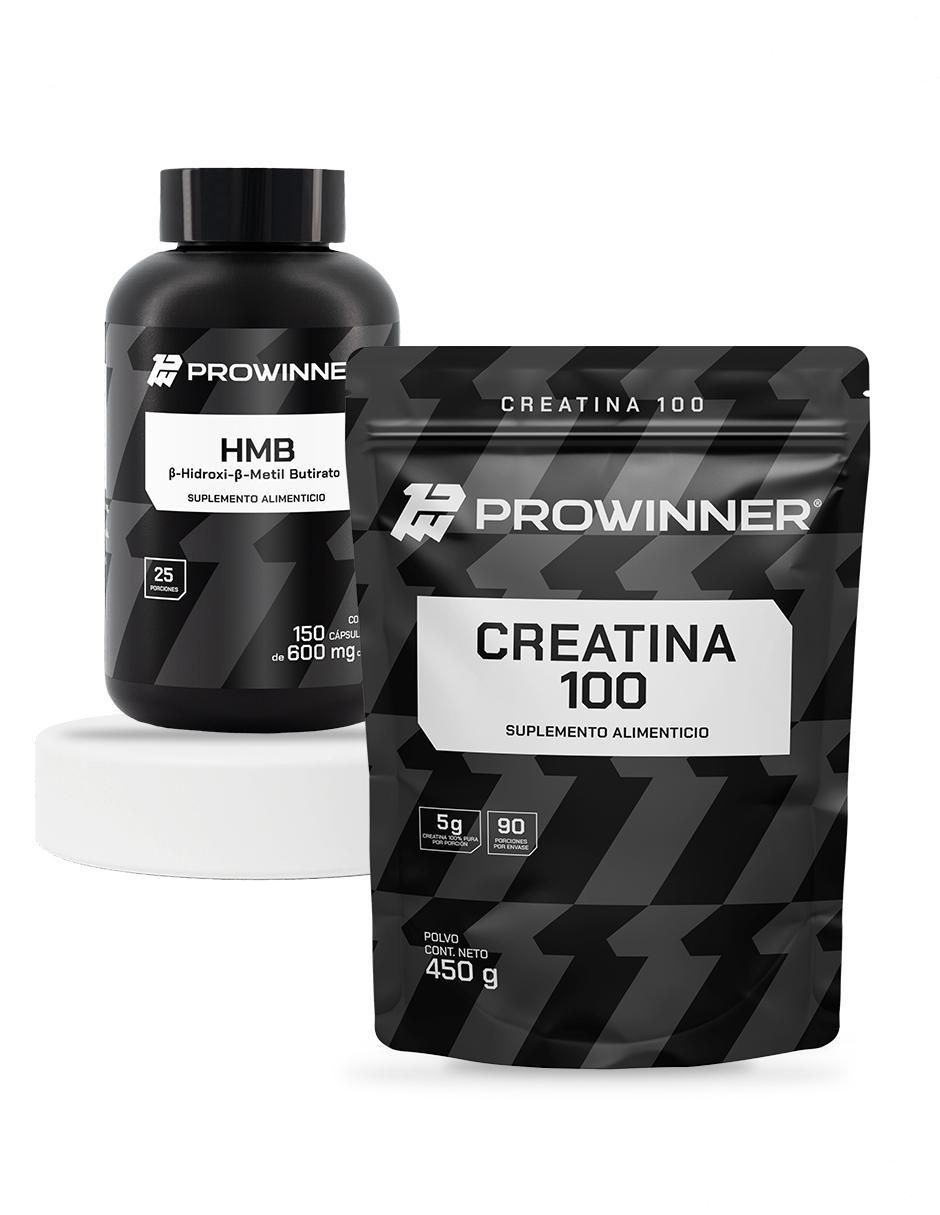 Set de suplementos alimenticios de HMB y creatina 100 en polvo