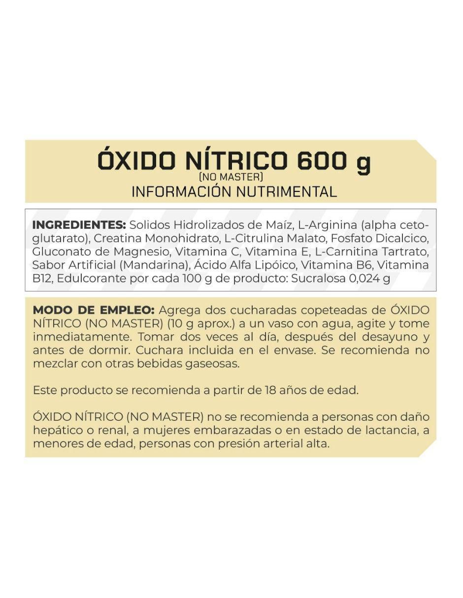 Set de suplementos alimenticios Oxido nítríco no master y creatina 100 7