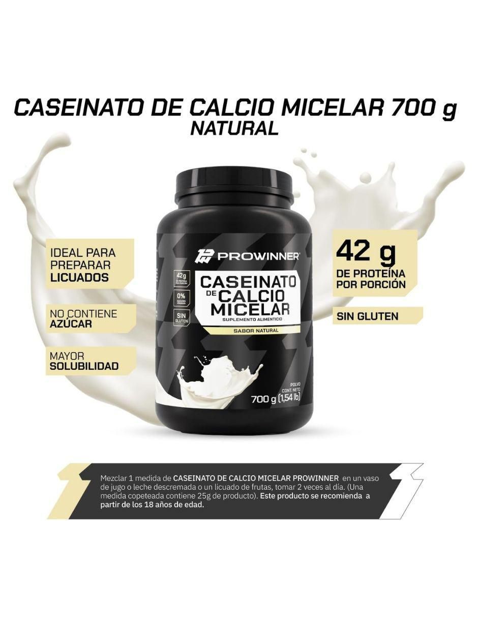 Set de suplementos alimenticios Caseinato de calcio micelar 5