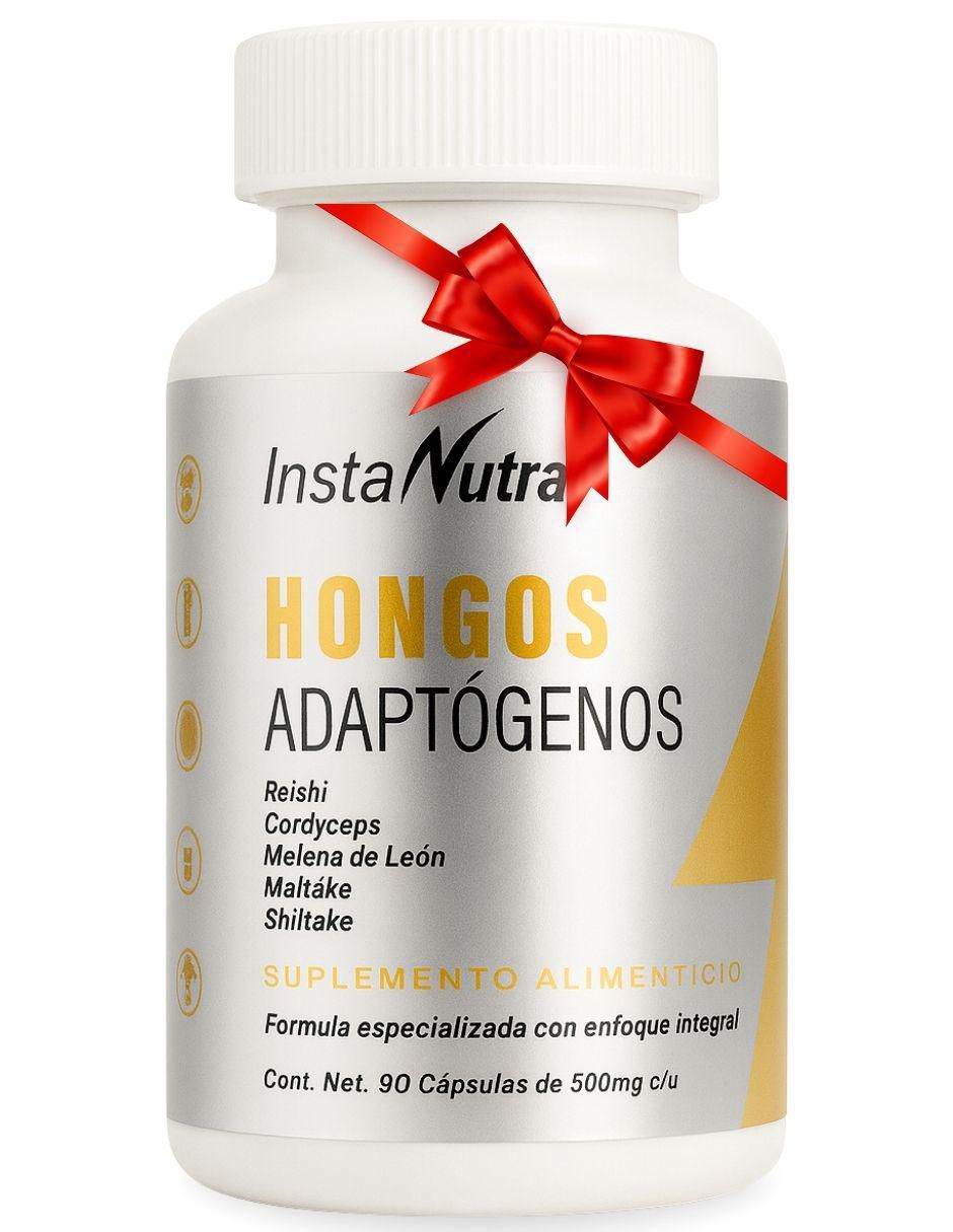 Hongos adaptógenos con hongo de melena de león de 90 cápsulas