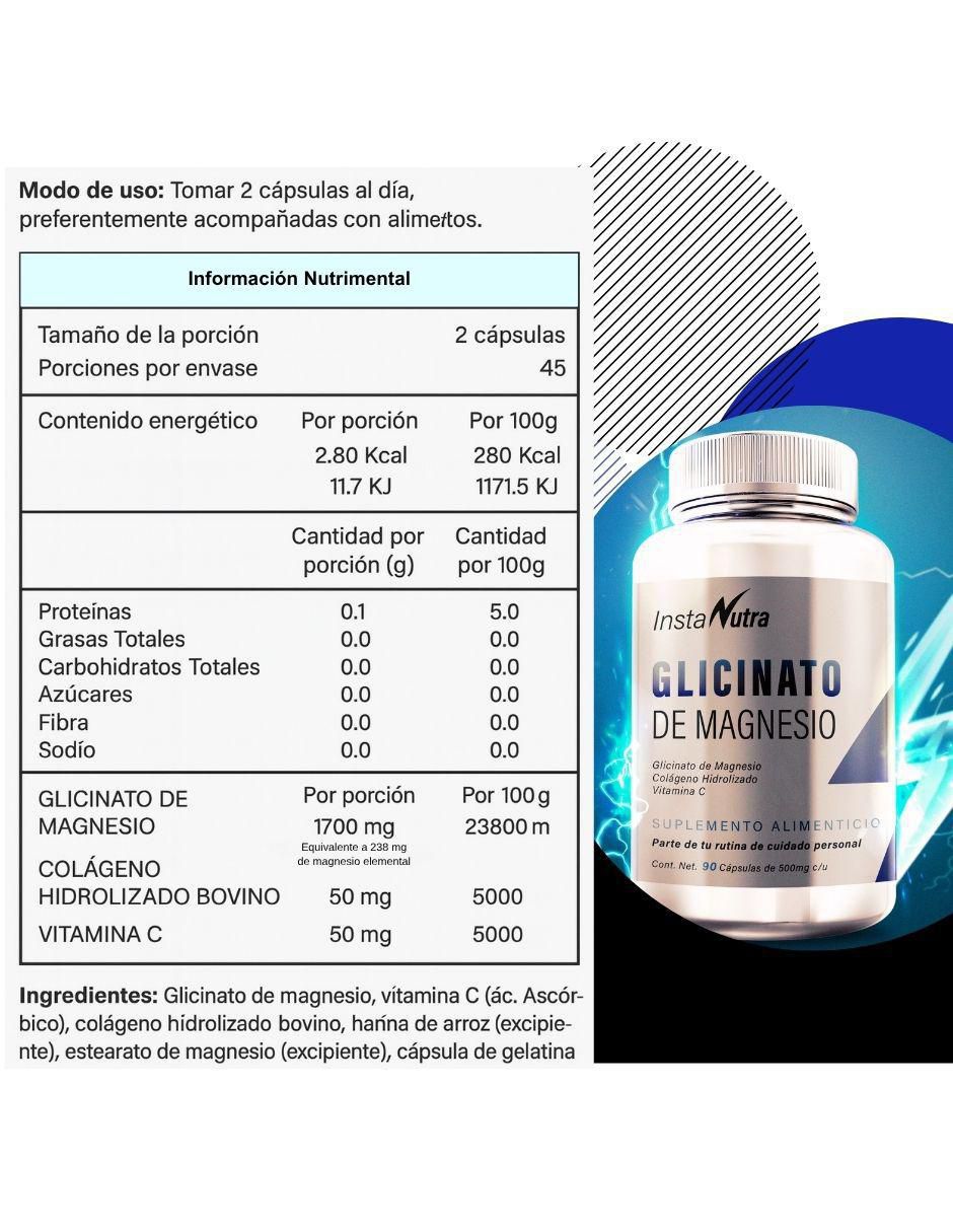 Glicinato de magnesio de 90 cáp blandas 2
