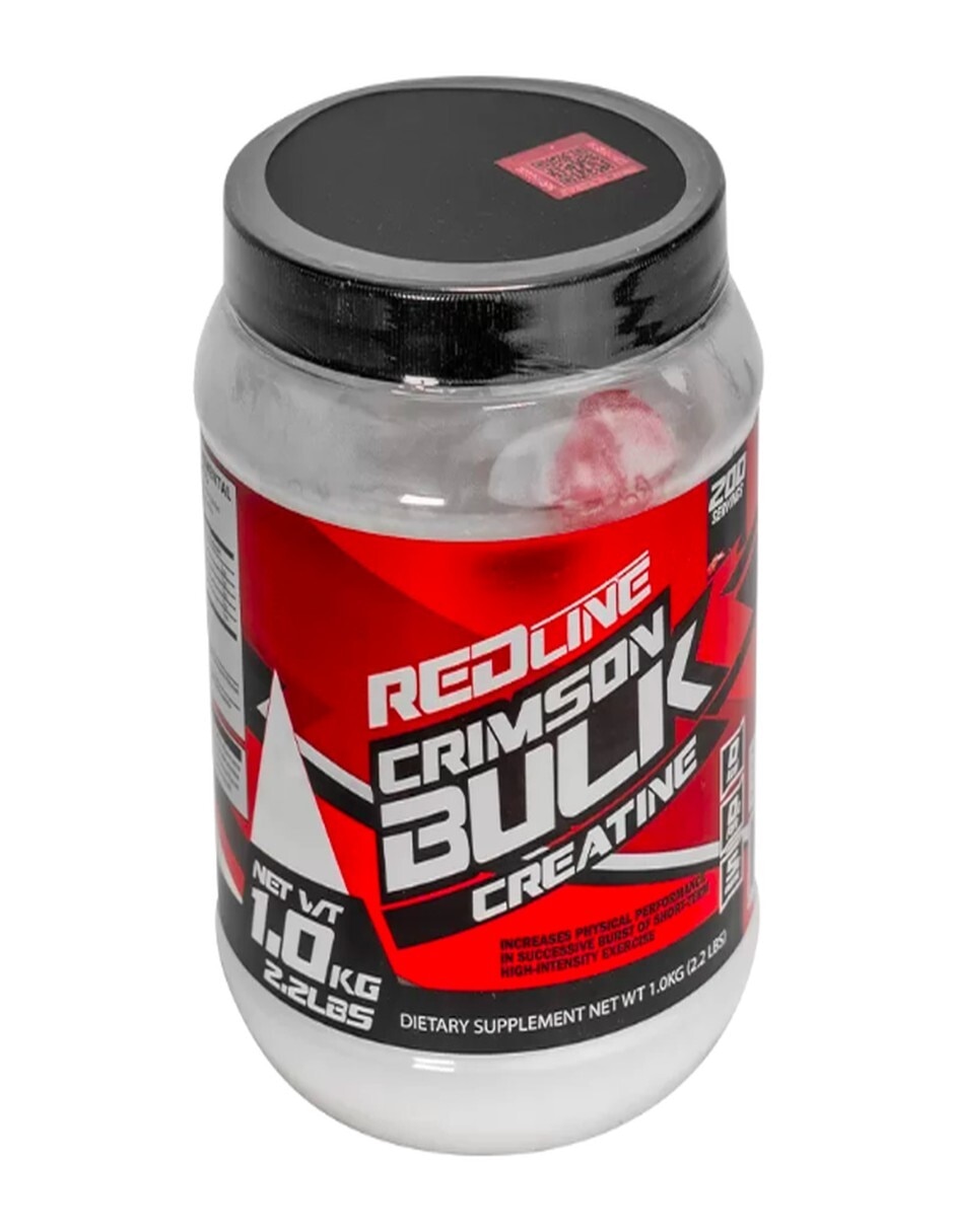 Creatina monohidratada crimson bulk con proteína sabor natural de 1 kg