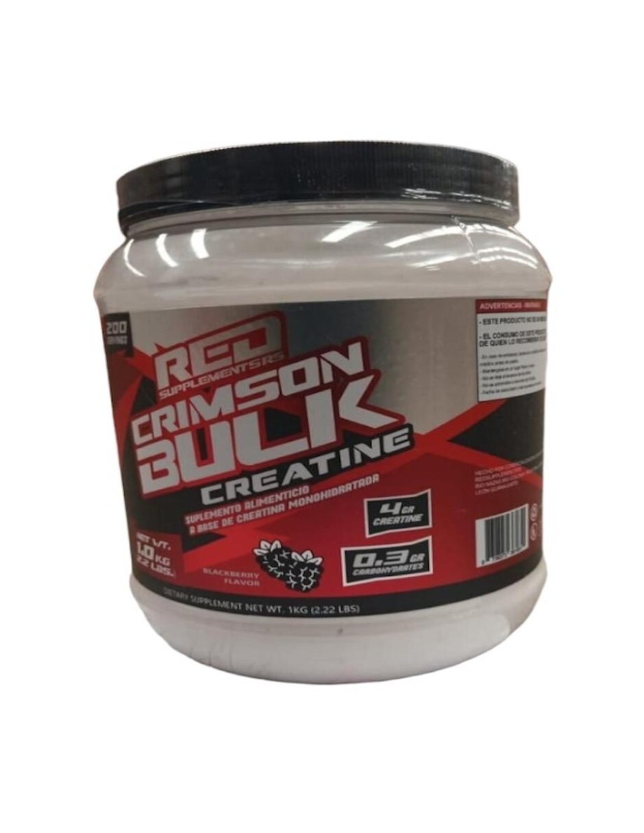 Creatina monohidratada crimson bulk con proteína sabor blackberry de 1 kg 2