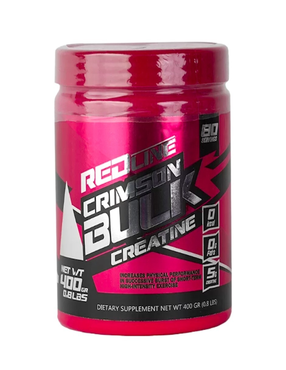 Creatina monohidratada crimson bulk con proteína sabor natural de 400 g 3