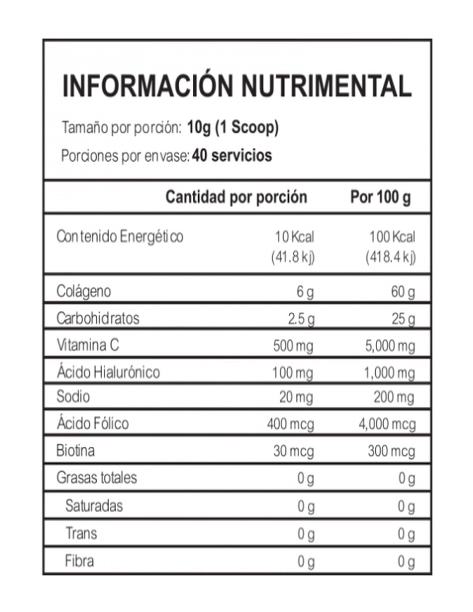 Colageno hidrolizado scarlet cheetah sabor grosella de 400 g 4