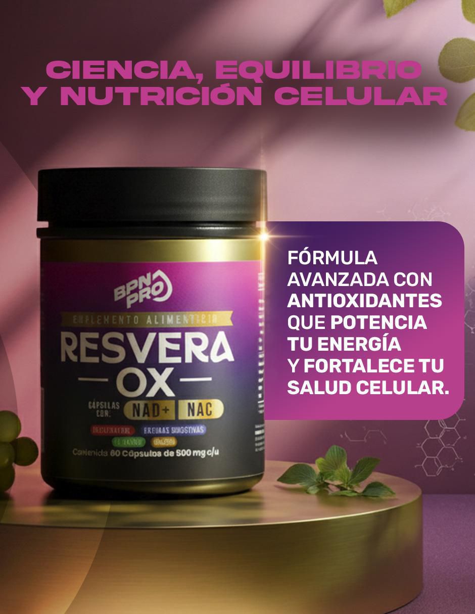 Resvera OX con resveratrol de 60 cápsulas 9