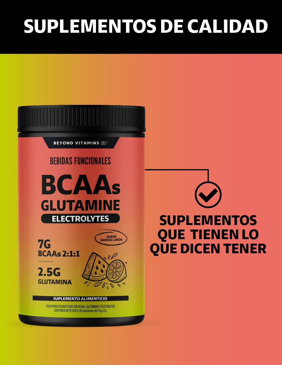 Bcaa glutamina electrolitos sabor sandia de 420 G 2