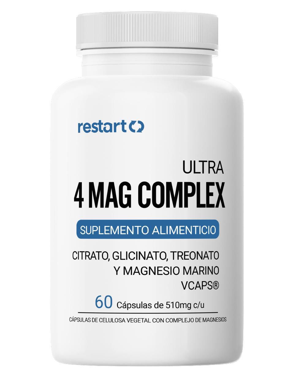 4 Mag Complex Citrato Glicinato Treonato Magnesio Marino con magnesio de 60 cáp 4 Mag Complex Citrato Glicinato Treonato Magnesio Marino con magnesio de 60 cáp