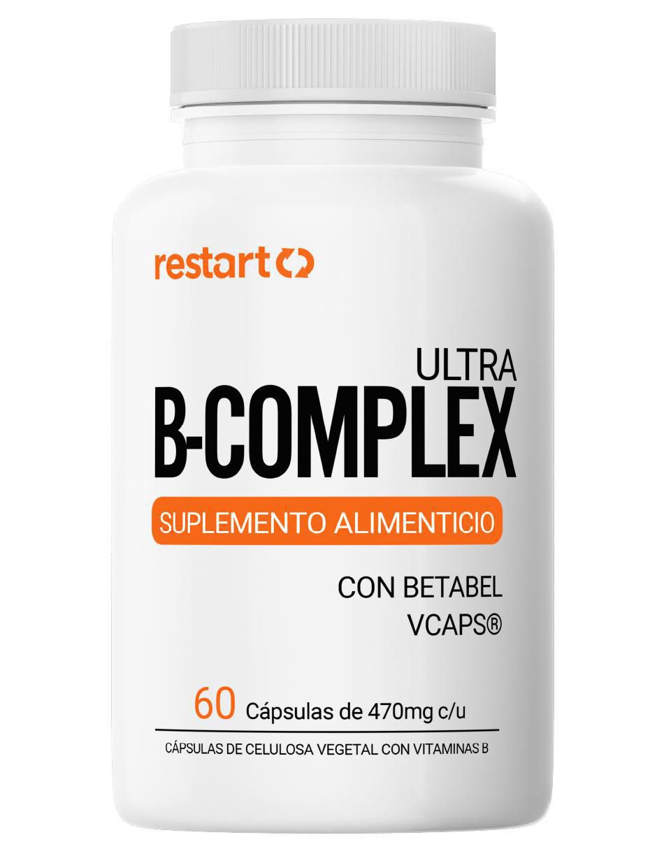 B Complex Completo Vitaminas B12 B1 B2 B3 B5 B6 B7 B9 con complejo de Vitamina B de 60 cáp