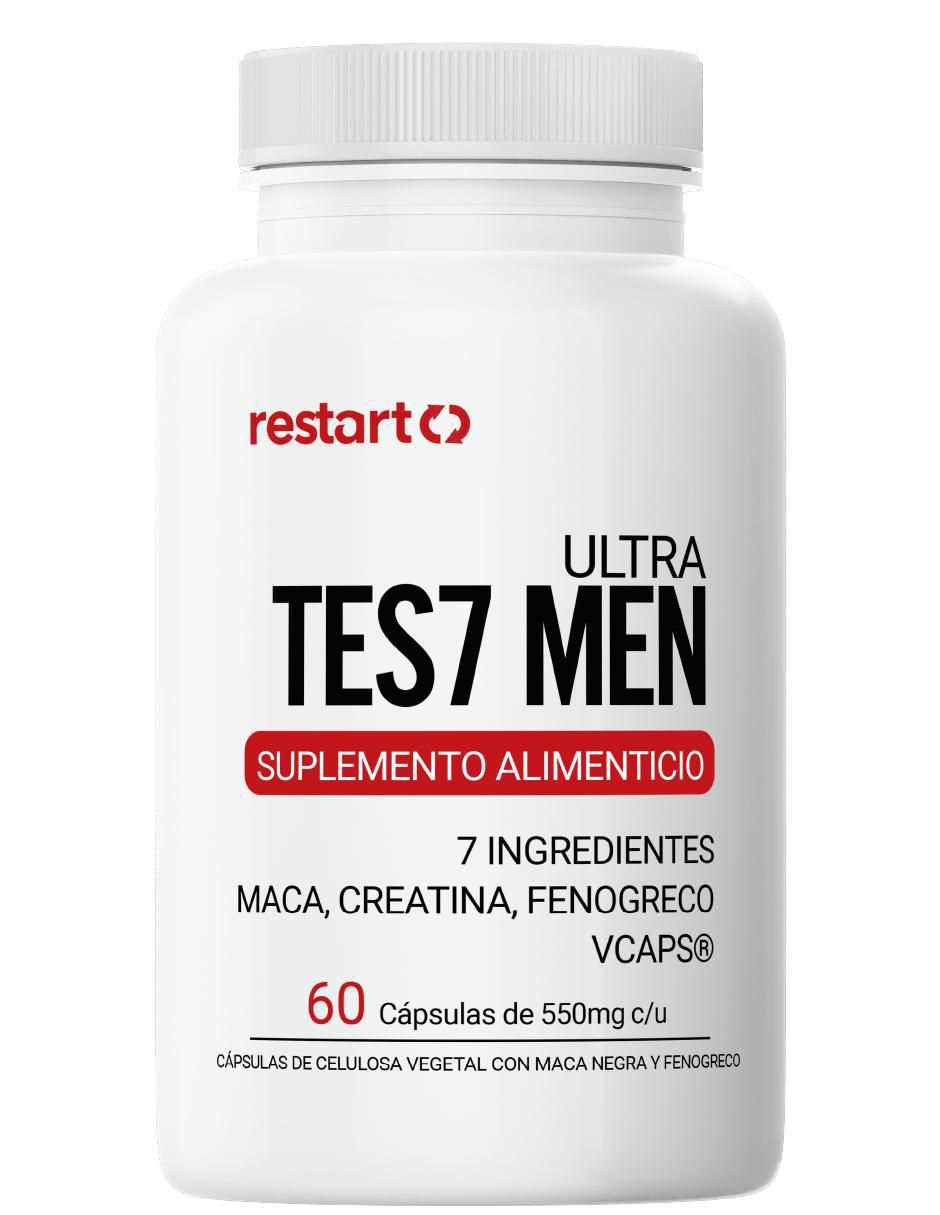 Testo Hombre Maca Negra Creatina Fenogreco Tribulus L-Arginina Zinc de 60 cáp