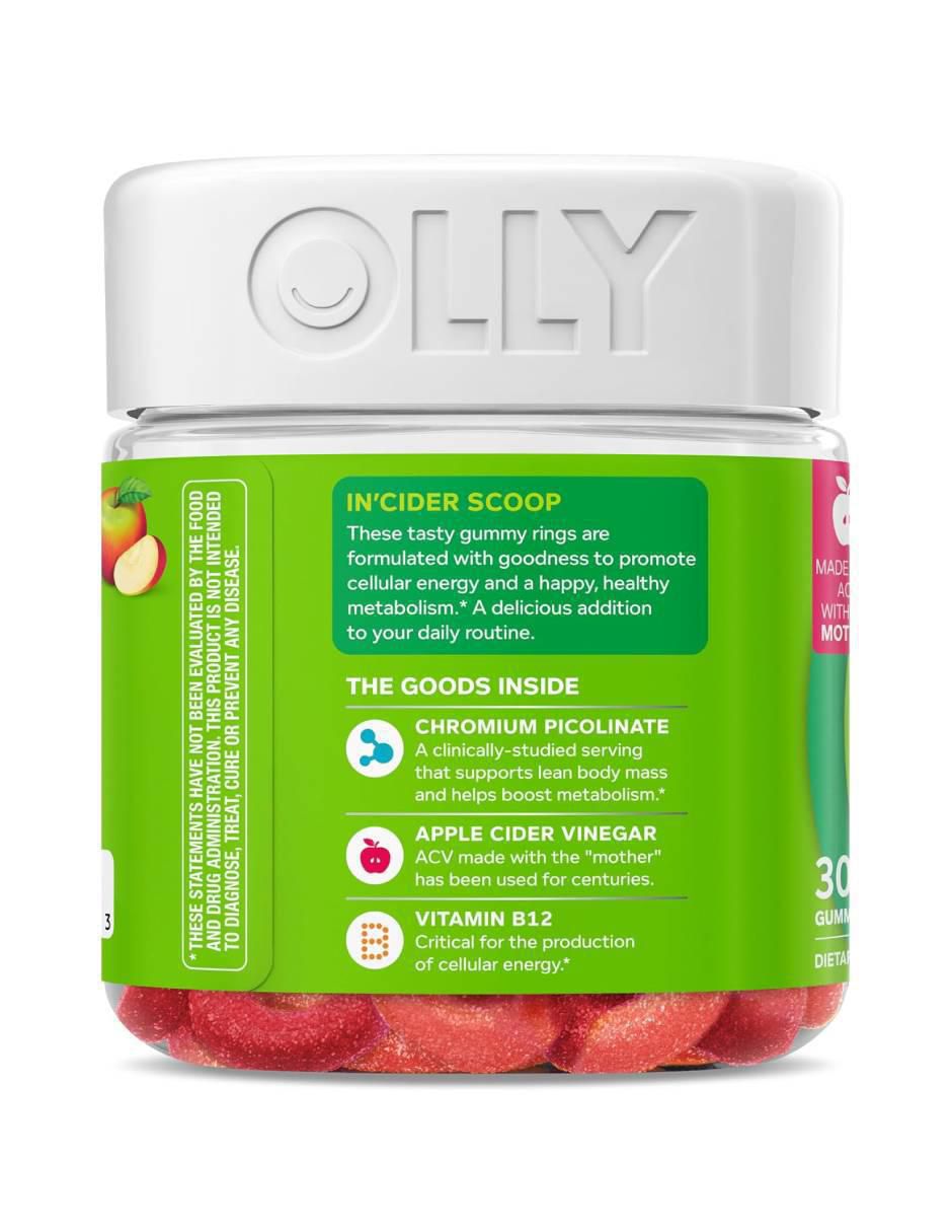 Gomitas metabolism con vinagre de sidra de manzana, vitamina B12 y cromo sabor manzana de 30 gomitas 3